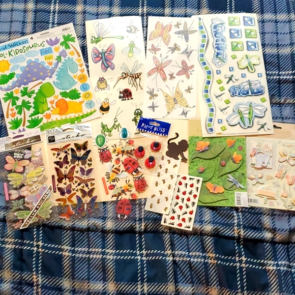 Stickers Other - 💥Sticker Bundle Lot Bugs Bees Butterflys Dinosaurs Stickers New